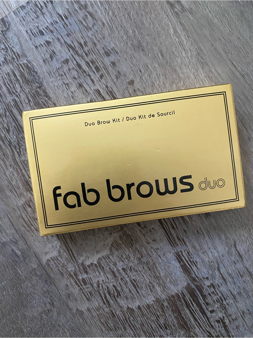 Just Fab Compact Duo Brow Stencil Kit With Mirror Dark Brown - Picture 2 of 7